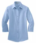 Port Authority Women's 3/4-Sleeve Easy Care Shirt. L612 Light Blue
