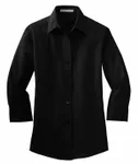 Port Authority Women's 3/4-Sleeve Easy Care Shirt. L612 BLACK