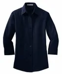 Port Authority Women's 3/4-Sleeve Easy Care Shirt. L612 Navy