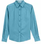 Port Authority Women's Long Sleeve Easy Care Shirt. L608 Maui Blue
