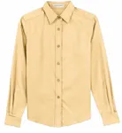 Port Authority Women's Long Sleeve Easy Care Shirt. L608 YELLOW
