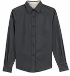 Port Authority Women's Long Sleeve Easy Care Shirt. L608 Classic Navy/ Light Stone