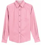 Port Authority Women's Long Sleeve Easy Care Shirt. L608 Light Pink