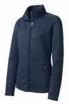 Port Authority Women's Digi Stripe Fleece Jacket. L231 Navy