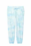 Port & Company Women's Beach Wash Cloud Tie-Dye Sweatpant LPC140P Glacier