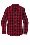 Port Authority Women's Everyday Plaid Shirt. LW670 Rich Red
