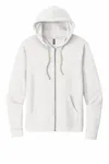 Next Level Apparel Unisex Santa Cruz Zip Hoodie. NL9602 WHITE