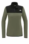 The North Face Women's Glacier 1/4-Zip Fleece NF0A7V4M New Taupe Green/ TNF Black