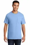 Port & Company Essential Pocket Tee. PC61P Ash