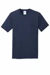 Port & Company Core Cotton Pocket Tee. PC54P Navy