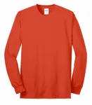Port & Company Tall Long Sleeve Core Blend Tee. PC55LST Orange