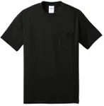 Port & Company - Core Blend Pocket Tee. PC55P Jet Black