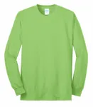 Port & Company Tall Long Sleeve Core Blend Tee. PC55LST Lime