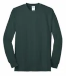 Port & Company Tall Long Sleeve Core Blend Tee. PC55LST Dark Green