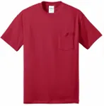 Port & Company - Core Blend Pocket Tee. PC55P RED