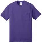 Port & Company - Core Blend Pocket Tee. PC55P PURPLE