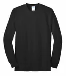 Port & Company Tall Long Sleeve Core Blend Tee. PC55LST Jet Black