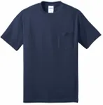 Port & Company - Core Blend Pocket Tee. PC55P Navy