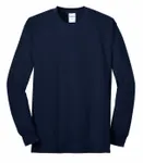 Port & Company Tall Long Sleeve Core Blend Tee. PC55LST Navy