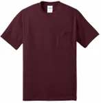 Port & Company - Core Blend Pocket Tee. PC55P Athletic Maroon