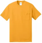 Port & Company - Core Blend Pocket Tee. PC55P Gold