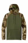 Russell Outdoors Realtree Performance Colorblock Pullover Hoodie RU451 Olive Drab Green/ Realtree Edge