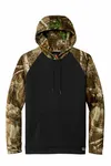 Russell Outdoors Realtree Performance Colorblock Pullover Hoodie RU451 Black/ Realtree Edge