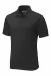Sport-Tek PosiCharge Tri-Blend Wicking Polo. ST405 Black Triad Solid
