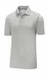 Sport-Tek PosiCharge Tri-Blend Wicking Polo. ST405 Light Grey Heather