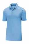 Sport-Tek PosiCharge Tri-Blend Wicking Polo. ST405 Pond Blue Heather