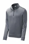 Sport-Tek PosiCharge Sport-Wick Heather Fleece 1/4-Zip Pullover. ST263 True Navy Heather