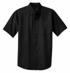 Port Authority Short Sleeve Twill Shirt. S500T BLACK