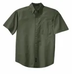 Port Authority Short Sleeve Twill Shirt. S500T Faded Olive