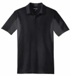 Sport-Tek Side Blocked Micropique Sport-Wick Polo. ST655 Black/ Iron Grey