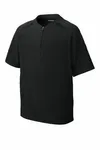 Sport-Tek Youth Repeat 1/2-Zip Short Sleeve Jacket YJST489 BLACK