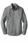 Port Authority Slub Chambray Shirt. W380 Grey