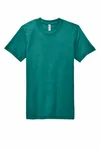 American Apparel Unisex Triblend Short-Sleeve Track T-Shirt Tri Evergreen