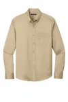 Port Authority Long Sleeve SuperPro React Twill Shirt. W808 WHEAT