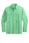 Port Authority Long Sleeve UV Daybreak Shirt W960 Bright Seafoam