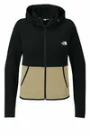 The North Face Women's Double-Knit Full-Zip Hoodie NF0A8BUT Khaki Stone/ TNF Black