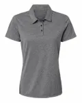 Women's Heathered Polo BLACK MELANGE
