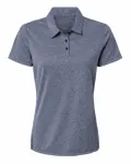 Women's Heathered Polo Collegiate Navy Melange