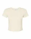 Women's Micro Rib Baby Tee Solid Natural Blend