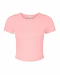 Women's Micro Rib Baby Tee SOLID PINK BLEND
