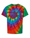 Youth Multi-Color Spiral Tie-Dyed T-Shirt Michelangelo