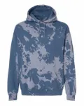 Essential Fleece Bleach Wash Hooded Sweatshirt Blue Gobi