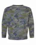 Toddler Fleece Crewneck Sweatshirt Vintage Camo