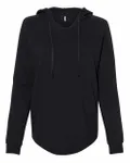 Women’s Lightweight California Wave Wash Hooded Sweatshirt BLACK