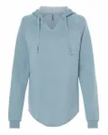 Women’s Lightweight California Wave Wash Hooded Sweatshirt Misty Blue