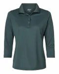 Women's Lady Palm Three-Quarter Sleeve Polo Carbon